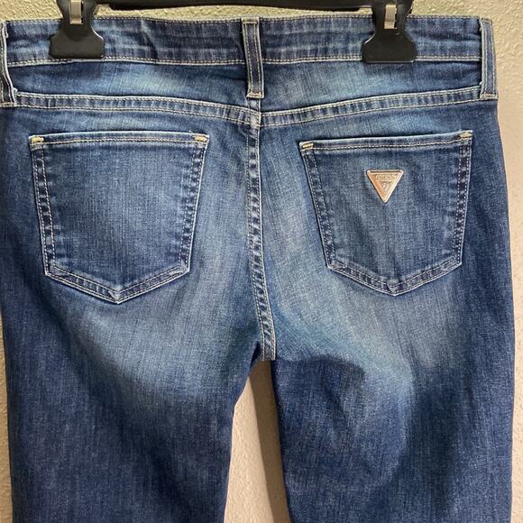 Guess Women Sarah Fit Mid Rise Distressed Ankle Skinny Jeans Size 29 - Picture 5 of 8